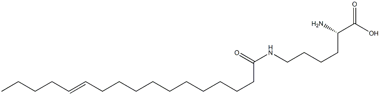 N6-(12-Heptadecenoyl)lysine Struktur