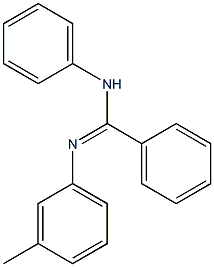 N-Phenyl-N'-(3-methylphenyl)benzamidine Struktur