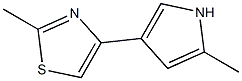 2-Methyl-4-(2-methyl-1H-pyrrol-4-yl)thiazole Struktur