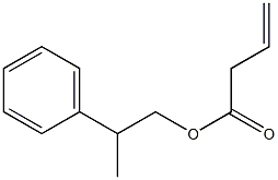 3-Butenoic acid 2-phenylpropyl ester Struktur