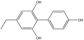 4-Ethyl-1,1'-biphenyl-2,4',6-triol Struktur