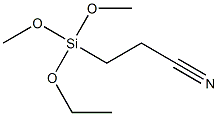 3-(Ethoxydimethoxysilyl)propiononitrile Struktur