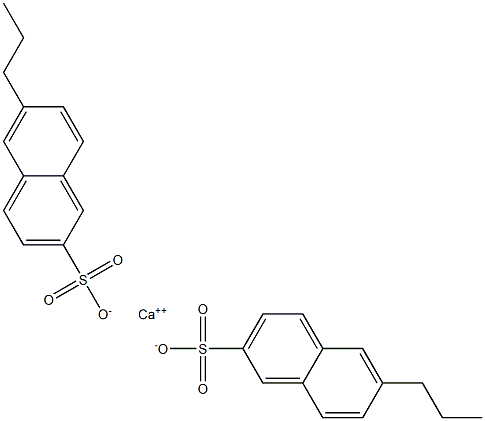 Bis(6-propyl-2-naphthalenesulfonic acid)calcium salt Struktur