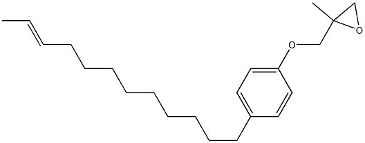 4-(10-Dodecenyl)phenyl 2-methylglycidyl ether Structure