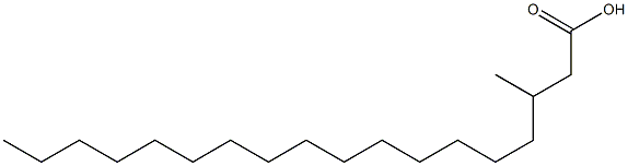 3-Methyloctadecanoic acid Struktur