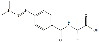 N-[p-(3,3-Dimethyl-1-triazeno)benzoyl]-L-alanine Struktur