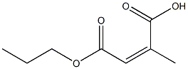 Citraconic acid hydrogen 4-propyl ester Struktur