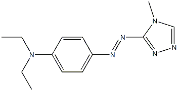 N,N-Diethyl-4-[(4-methyl-4H-1,2,4-triazol-3-yl)azo]benzenamine Struktur