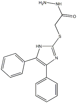 [(4,5-Diphenyl-1H-imidazol-2-yl)thio]acetohydrazide Struktur