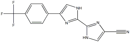 4'-(4-Trifluoromethylphenyl)-2,2'-bi[1H-imidazole]-4-carbonitrile Struktur