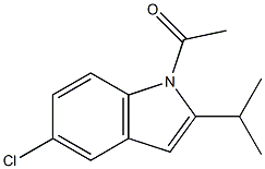 1-Acetyl-5-chloro-2-isopropyl-1H-indole Struktur