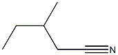 3-Methylpentanenitrile Struktur