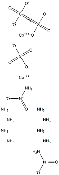 Nitropentamminecobalt(III) sulfate Struktur