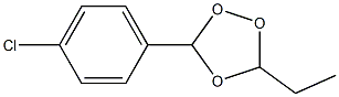 3-Ethyl-5-(4-chlorophenyl)-1,2,4-trioxolane Struktur