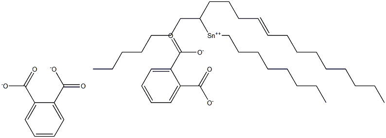 Bis[phthalic acid 1-(4-tridecenyl)]dioctyltin(IV) salt Struktur