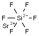 Strontium hexafluorosilicate Struktur