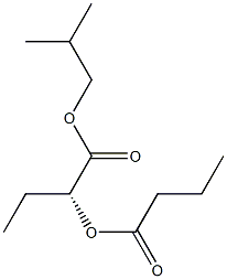 [R,(+)]-2-Butyryloxybutyric acid isobutyl ester Struktur