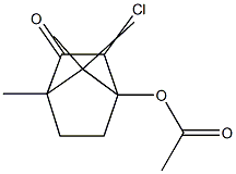 4-Acetoxy-3-chloro-2-bornanone Struktur