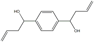 1-[4-(1-Hydroxy-3-butenyl)phenyl]-3-buten-1-ol Struktur