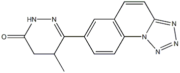 4,5-Dihydro-4-methyl-3-(tetrazolo[1,5-a]quinolin-7-yl)pyridazin-6(1H)-one Struktur