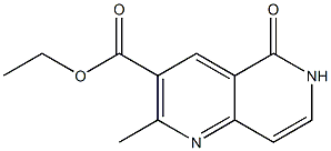 2-Methyl-5-oxo-5,6-dihydro-1,6-naphthyridine-3-carboxylic acid ethyl ester Struktur