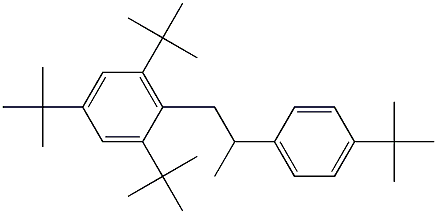 1-(2,4,6-Tri-tert-butylphenyl)-2-(4-tert-butylphenyl)propane Struktur