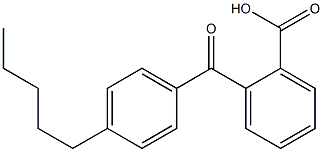 o-(p-Pentylbenzoyl)benzoic acid Struktur