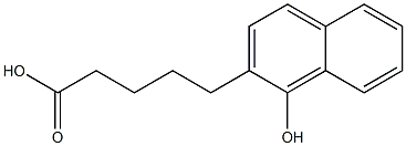 5-(1-Hydroxy-2-naphthalenyl)pentanoic acid Struktur