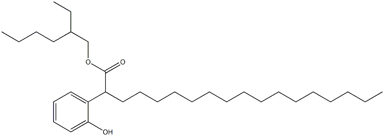 2-(2-Hydroxyphenyl)stearic acid 2-ethylhexyl ester Struktur