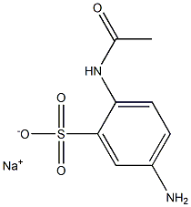 2-Acetylamino-5-aminobenzenesulfonic acid sodium salt Struktur