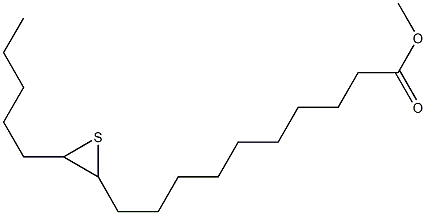 11,12-Epithioheptadecanoic acid methyl ester Struktur