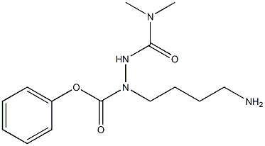 N2-(N,N-Dimethylcarbamoyl)-2-azalysine phenyl ester Struktur