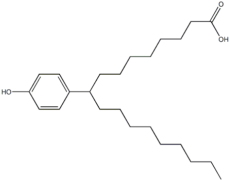 9-(4-Hydroxyphenyl)stearic acid Struktur