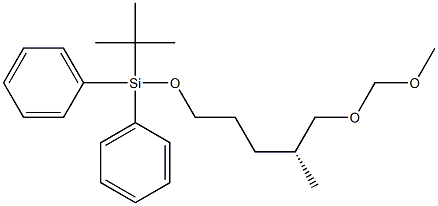 (2R)-1-(Methoxymethoxy)-2-methyl-5-(tert-butyldiphenylsiloxy)pentane Struktur