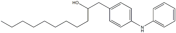 4-(2-Hydroxyundecyl)phenylphenylamine Struktur