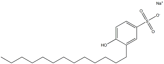 4-Hydroxy-3-tridecylbenzenesulfonic acid sodium salt Struktur