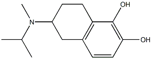 2-[Isopropyl(methyl)amino]-5,6-dihydroxy-1,2,3,4-tetrahydronaphthalene Struktur