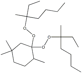 2,5,5-Trimethyl-1,1-bis(1-ethyl-1-methylpentylperoxy)cyclohexane Struktur