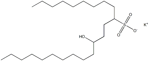 13-Hydroxytricosane-10-sulfonic acid potassium salt Struktur