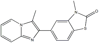 5-[3-Methylimidazo[1,2-a]pyridin-2-yl]-3-methylbenzothiazol-2(3H)-one Struktur