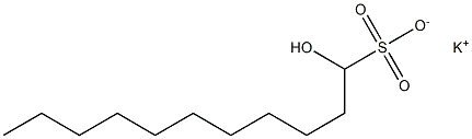 1-Hydroxyundecane-1-sulfonic acid potassium salt Struktur