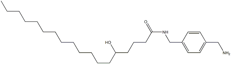 5-Hydroxy-N-(4-aminomethylbenzyl)stearamide Struktur