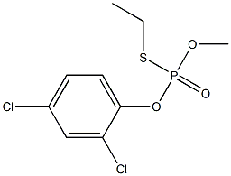 Thiophosphoric acid S-ethyl O-(2,4-dichlorophenyl)O-methyl ester Struktur