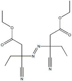 3,3'-Azobis(3-cyanovaleric acid)diethyl ester Struktur