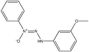 3-(3-Methoxyphenyl)-1-phenyltriazene 1-oxide Struktur