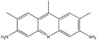 2,7,9-Trimethyl-3,6-acridinediamine Struktur