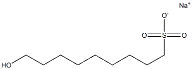 9-Hydroxynonane-1-sulfonic acid sodium salt Struktur