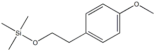 1-[2-(Trimethylsilyloxy)ethyl]-4-methoxybenzene Struktur