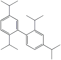 2,4,2',5'-Tetraisopropyl-1,1'-biphenyl Struktur