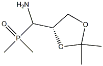 [(S)-(2,2-Dimethyl-1,3-dioxolan-4-yl)(amino)methyl]dimethylphosphine oxide Struktur